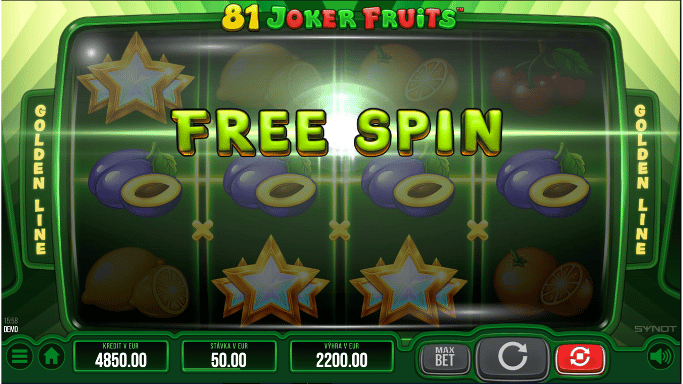 81 Joker Fruits automat