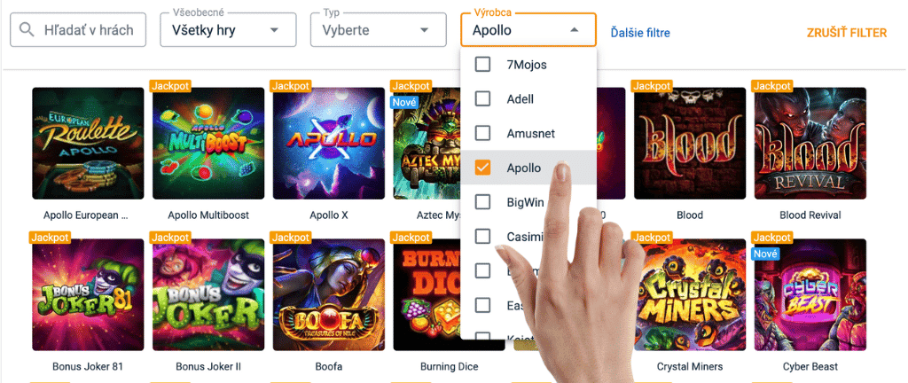 Novinky v Tipsport kasíne 