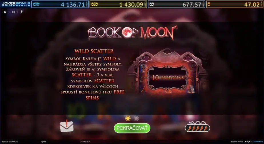 Book of Moon automat 