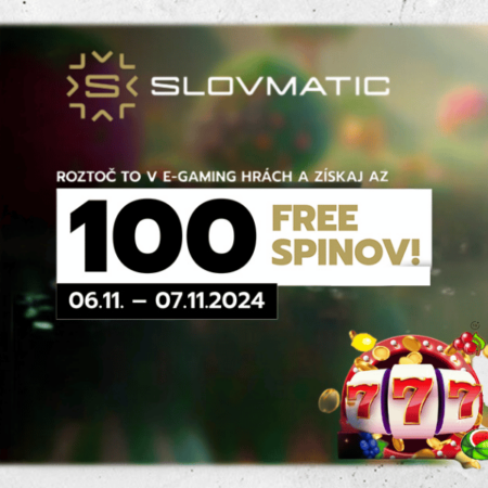 100 Free Spinov v Slovmatic