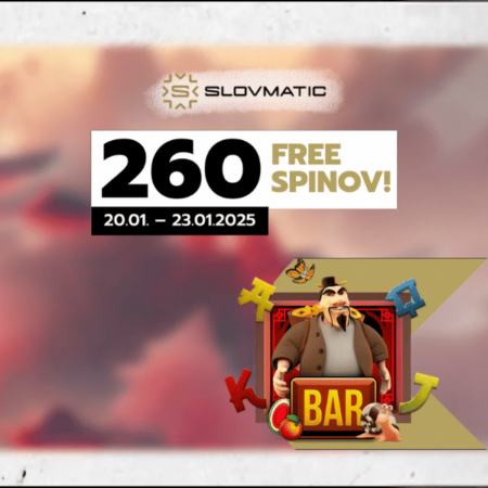 260 Free spiny v Slovmatic kasíne 🎁
