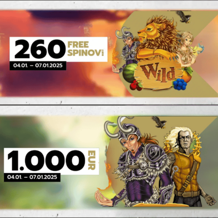 260 spinov a 1000€ v Slovmatic kasíne 🎁