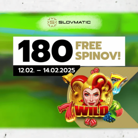 Nové hry a 180 Free spiny v Slovmatic kasíne 🎰