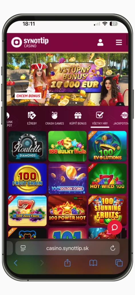 Porovnanie mobilných aplikácií slovenských kasín