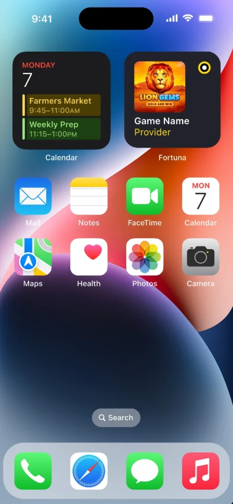 iOS kasínová aplikácia